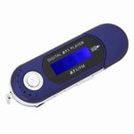 Music MP3 USB Player With LCD Screen FM Radio Voice Memory Card Blue REL