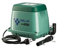 Pompe à Air Hiblow Hp-200 230Lmin à 1,3m, Sortie 18mm, 210 Watt, Noir