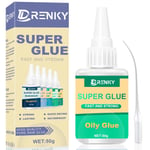 Colle Forte Tout Support 50g Super Glue Séchage Immédiat Colle Extra Forte Transparente Superglue Pour Le Bricolage Et Diverses Restaurations, Pour Toutes Les Matériaux