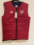 Arsenal x TFL Small Reversible Gilet Padded Jacket 2021/22 Adidas Bodywarmer