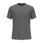 ODLO Men's Essentials T-Shirt with Natural Fibres Hiking Shirt Grey Melange