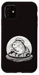 Coque pour iPhone 11 Mignon Capybara mangeant des sushis kawaii