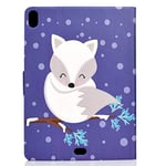 JIan Ying For Apple iPad Pro 11 11 Inches Case - Patterns Slim Stand Lightweight Protector Cover White fox