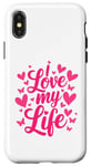 iPhone X/XS I Love My Life. Passion Heart Butterfly Lovely Design Case