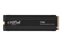 Crucial T700 - SSD - chiffré - 2 To - interne - M.2 - PCI Express 5.0 (NVMe) - TCG Opal Encryption 2.01