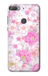 Pink Sweet Flower Flora Case Cover For HTC Desire 12+, HTC Desire 12 Plus