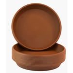 Home Garden Ornaments Plant Pot Saucers 27cm Light Brown Set of 10 – Solid Plastic Plant Pot Saucer – Round Plant Saucer for House Plants – Durable Plastic Plant Tray (27 cm, Light Brown)