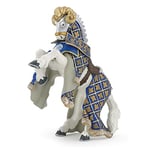 Papo- Cheval du Maître des Armes cimier bélier Le Monde Medieval Figurine, 39914