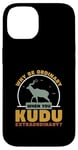 Coque pour iPhone 14 Pourquoi être ordinaire lorsque vous Kudu Extraordinaire Cool Kudu Hunter