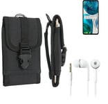 Holster for Motorola Moto G52 + EARPHONES belt bag pouch sleeve case Outdoor Pro