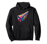 Dripping Paint Art Didgeridoo Yidaki Musician Pullover Hoodie