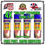 4x “BIG CAN” EXPANDING FOAM FILLER EXPANSION INSULATION BONDING FILLING SPRAY