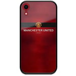 Apple Iphone Xr Svart Mobilskal Med Glas Manchester United