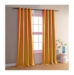 Univers Decor - Rideau occultant 140 x 260 cm couleurs Pop - 1 Panneau occultant - Orange - Orange