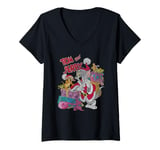 Femme Tom and Jerry Christmas Presents T-Shirt avec Col en V