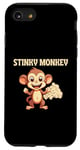 Coque pour iPhone SE (2020) / 7 / 8 Stinky Monkey Farts Funny Kids Men Women