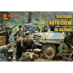 Mars Figures MS72013 - 1:72 WWII Allemand Auto-Crew en Action - Neuf