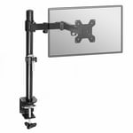 Fully Adjustable Single Arm Monitor Mount Desk Stand Bracket with Clamp M&W