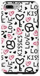 Coque pour iPhone 7 Plus/8 Plus Cœur de Saint-Valentin Love Kisses Hearts Lovers Valentines