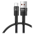 Essager Quick Charge 3.0 USB-C Kabel - 66W - 1m - Svart Svart