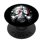 Drapeau Mexicain Mexique Homme Masque à Gaz Graphique PopSockets PopGrip Adhésif