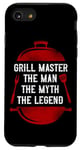 iPhone SE (2020) / 7 / 8 BBQ Smoker Grill Master The Man The Myth The Legend Badge Case