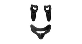 Silicone cover mask face pad pour controller grip skin pour oculus quest vr headse - noir