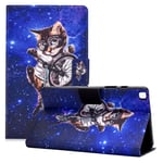 Samsung Galaxy Tab A7 Lite 8.7 etui - Cat and Bike