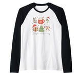 Jingle All The Way Christmas Groove Raglan Baseball Tee