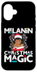 iPhone 16 Black Mrs Clause Melanin Christmas Magic Natural Lace Front Case