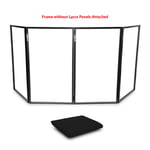 Vonyx DB2 Black Light Foldable Disco DJ Lighting Screen 4 Panel Deck Stand Booth