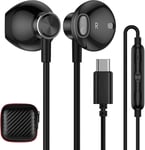 Écouteurs Usb C Intra-Auriculaires,Galaxy S22 Ultra Écouteurs Filaire Pour Android Semi-In Ear Usb Type C Casque Hifi Stéréo Usb C Écouteur Pour Galaxy S22 S21 S20 Fe 20 Oneplus 9 [QUE072503]