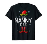 The Nanny Elf Funny Grandma Xmas Groupe Matching Christmas T-Shirt