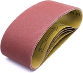 Lot de 25 bandes abrasives - 75 x 457 cm - Grain 100 - Pour ponceuse à bande