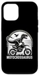 Coque pour iPhone 14 Pro Motocrossaurus Motocross Dirt Bike Rider Moto Biker