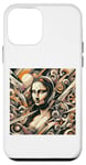 Coque pour iPhone 12 mini Illustration artistique de graffiti de Léonard de Vinci, Mona Lisa