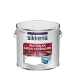 Sikkens - Peinture Laque Extérieure Bois et Fer - Finition tendue, sous-couche intégrée, facile à appliquer - Satin Blanc 2,5 L