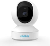 4Mp Pan Tilt Caméra Surveillance Wifi Interieure, Caméra Ip 2,4Ghz/5Ghz, Audio Bidirectionnel, Caméra Interieur Détection De Mouvement Pour Bébé, Aîné, Animal Cloud, E1 Pro