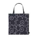 Marimekko Pieni Piirto Unikko väska 44x43 cm Black-white