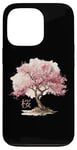 Coque pour iPhone 13 Pro Arbre à fleurs de cerisier rose japonais Sakura Fleur Vintage Arbre