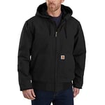 Carhartt Men's Loose Fit Washed Duck Insulated Active Jac, Black, S