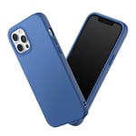 RHINOSHIELD Coque Compatible avec [iPhone 12 Pro Max] | SolidSuit-Coque Fine avec Technologie d'absorption des Chocs et Finition Premium Mate, Contour Objectif Photo Interchangeable - Bleu Cobalt