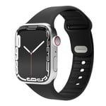 Vonmählen Apple Watch (38/40/SE/41/42mm) Classic Band 2 Återvunnet Silikon Rem - Svart