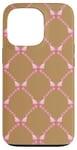 Coque pour iPhone 13 Pro étui pro max couleur désert mignon rose floral avec papillon