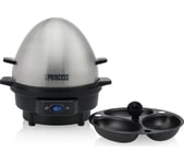 PRINCESS 262031 Egg Boiler with Egg Poacher - Stainless Steel & Black, Stainless Steel