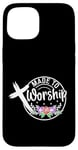 Coque pour iPhone 15 Made to Worship Écriture Psaume 95:1 Bible chrétienne