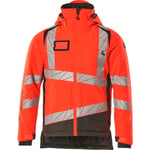 VINTERJAKKE,5XL,HI-VIS RØD/MØR