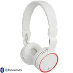 PRO White Wireless Bluetooth Fold Away Headphones Microphone FM SD Gaming