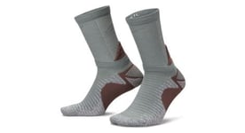 Chaussettes unisexe nike trail running crew gris