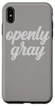 Coque pour iPhone XS Max Cheveux gris gris argenté pour vieillissement